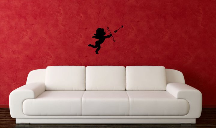 Cupid wall decal