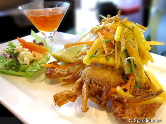 Crispy tempura soft shell crab