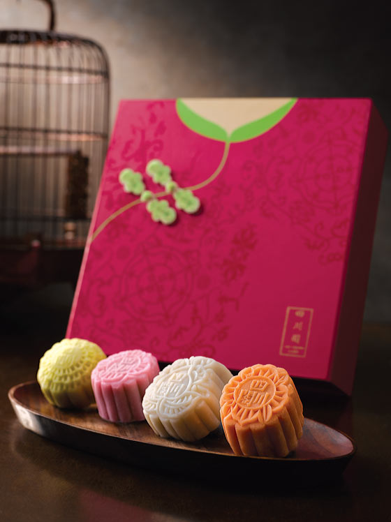 Snowskin mooncakes from Fairmont Hotel Singapore