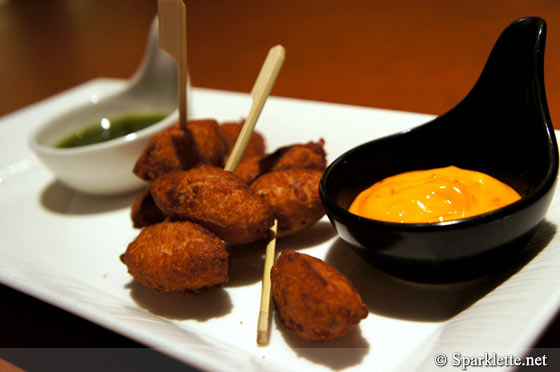 Salted cod fish fritters