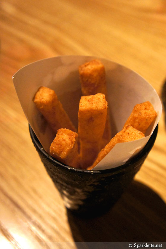 Deep-fried Japanese long yam