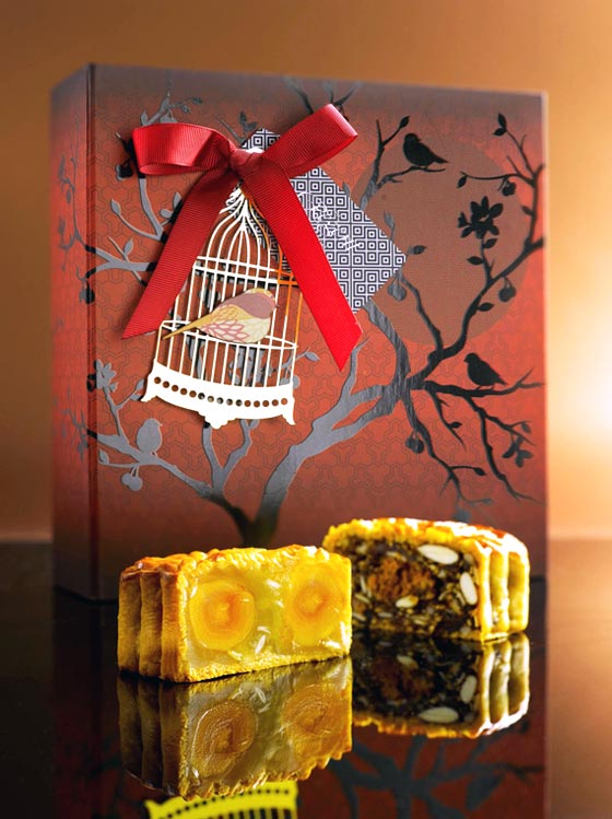 Traditional baked mooncakes from The Regent Singapore