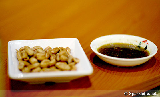 Peanuts at Chinese restaurant