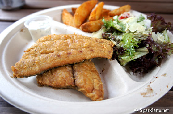 Fried Mahi-Mahi with garlic batter