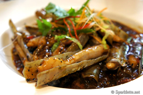 Black pepper bamboo clams