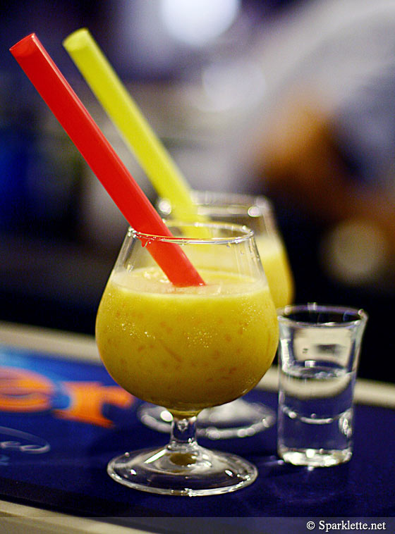 Mango sago with vodka