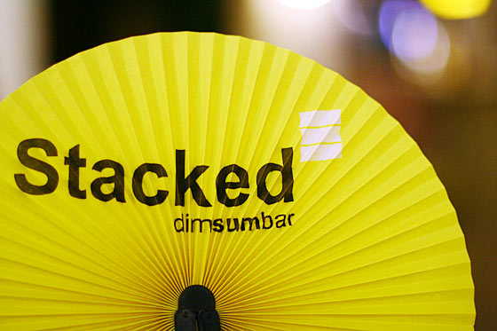 Stacked Dim Sum Bar yellow fan