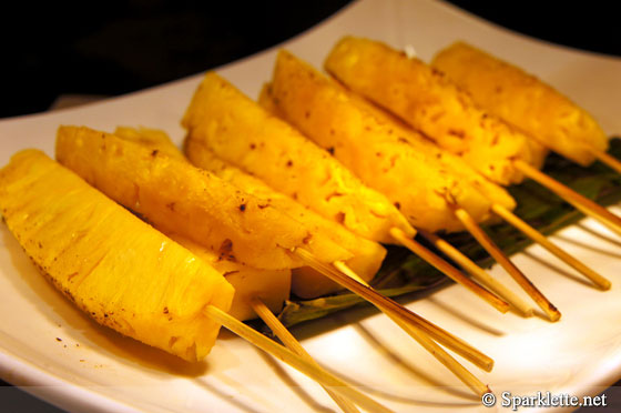 Grilled pineapple