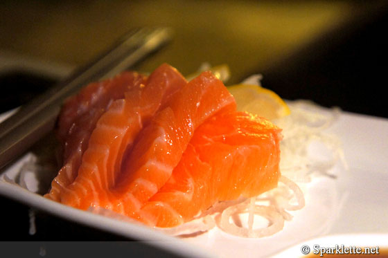 Salmon sashimi