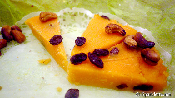 White pumpkin kesari (grated pumpkin cooked with milk)