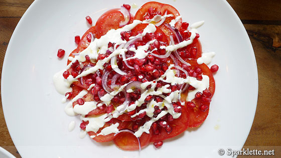 Tomato salad with pomegranate