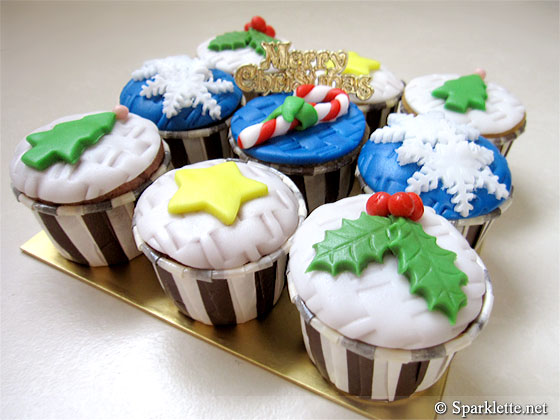 Christmas cupcakes from MetroCakes, Singapore