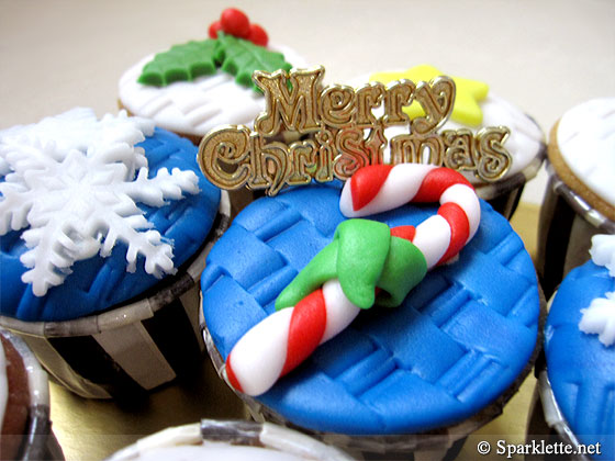 Christmas cupcakes from MetroCakes, Singapore