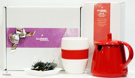 Allerines Premium Tea with teapot