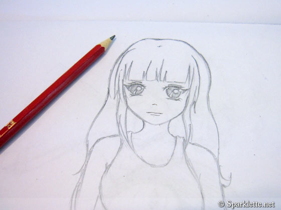 girl drawing artoon