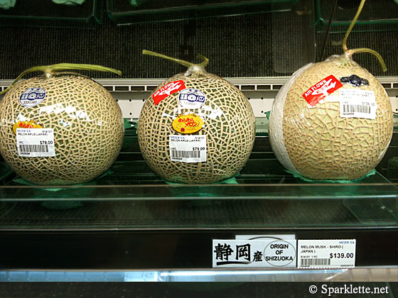 Muskmelons from Shizuoka, Japan