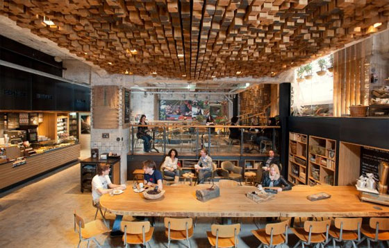 Starbucks bank concept store in Amsterdam