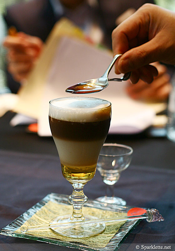 Hazelnut crème brulee Armagnac coffee