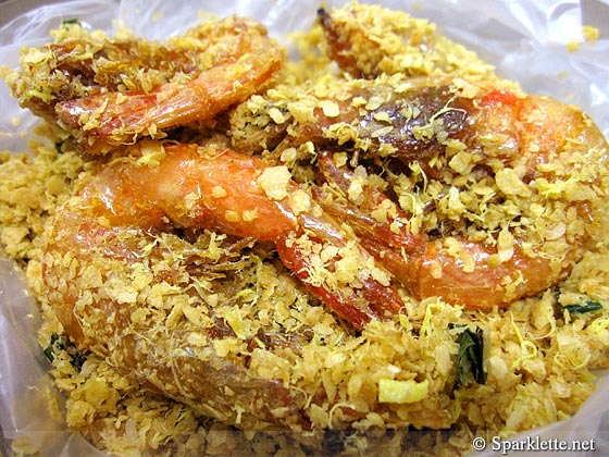 Oatmeal prawns