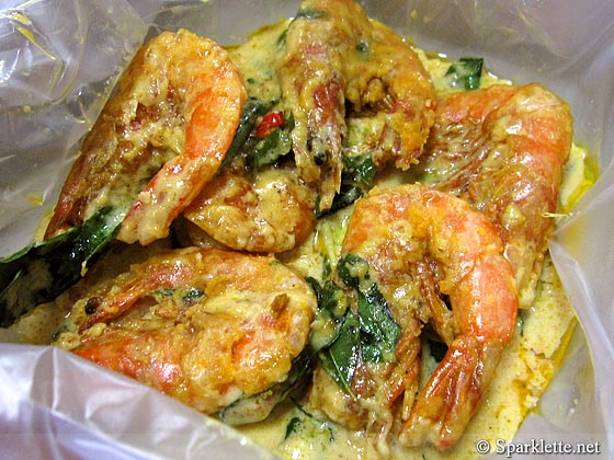 Salted egg yolk prawn