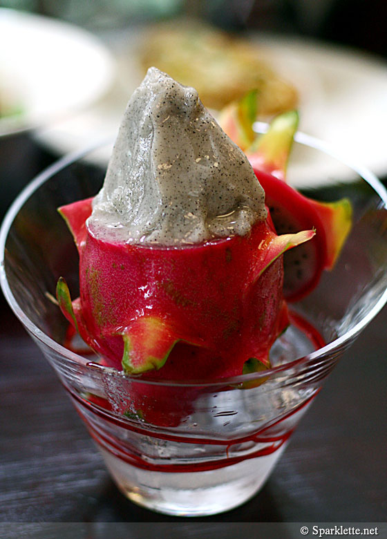 Dragonfruit shaved ice