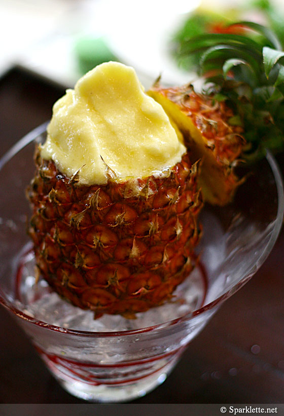 Pineapple shaved ice