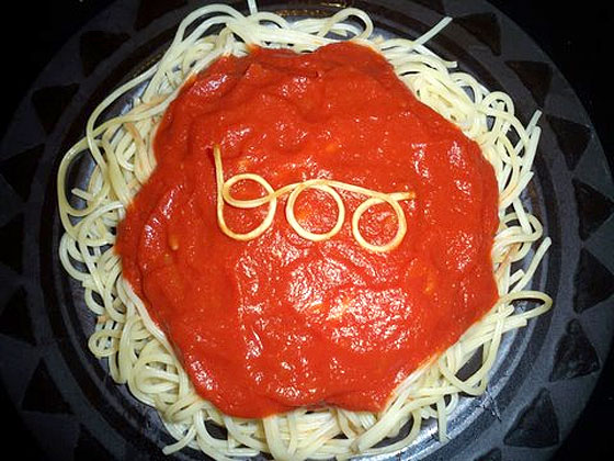 Boo spaghetti