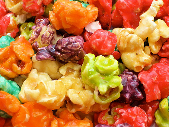 Candied popcorn