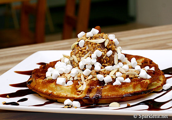 Chocolate & Ferrero Rocher waffle