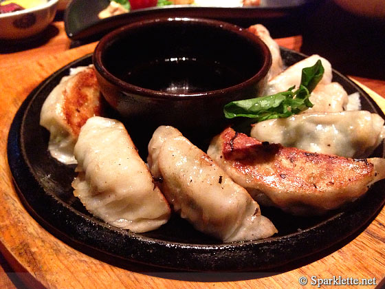 Kurobuta gyoza (Japanese dumplings)