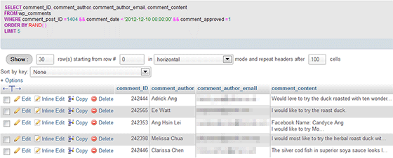 Random selection SQL Query