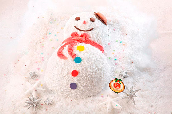 Frosty Snowman Christmas cake