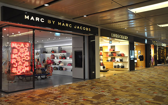 Luxury brands at Changi Airport Terminal 1