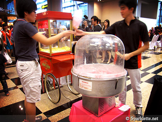 Free candy floss for the public