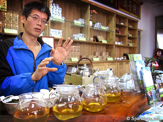 Chinese tea at Shyang Yeu organic tea plantations, Yilan, Taiwan