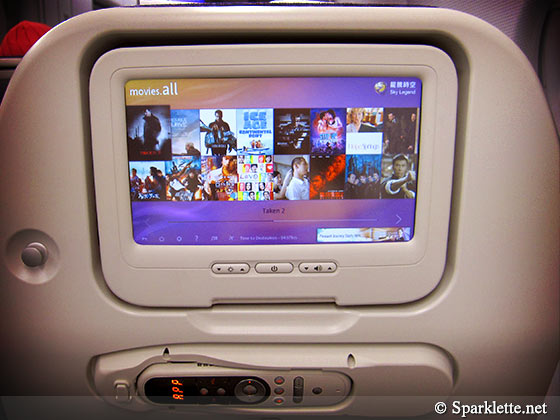 TransAsia Airways in-flight AVOD entertainment