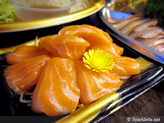 Salmon sashimi