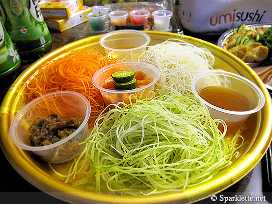 Chinese New Year yusheng from umisushi, Singapore