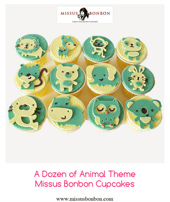 Missus Bonbon Animal Themed Cupcakes