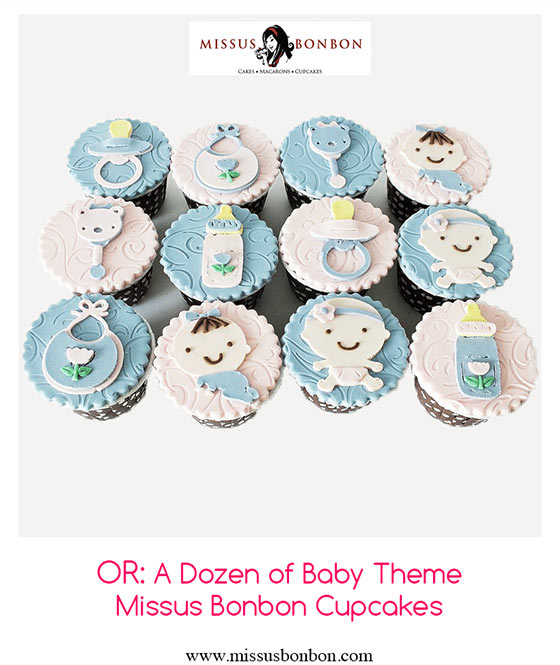 Missus Bonbon Baby Themed Cupcakes