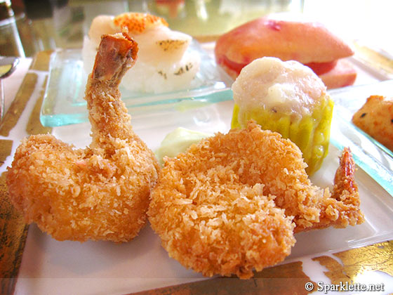 Panko prawn with wasabi mayonnaise