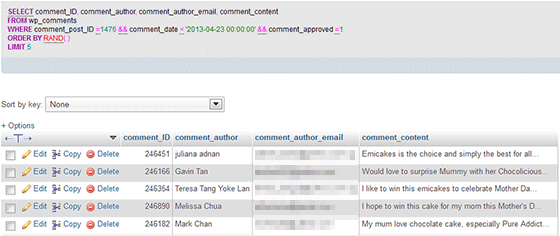 Random selection SQL Query