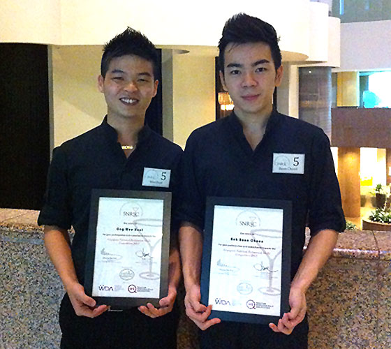 Team from Holiday Inn, Singapore National Restaurant Skills Competition 2013