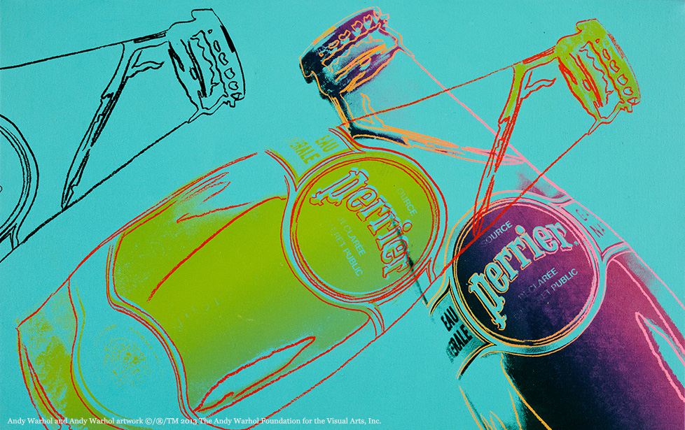 Andy Warhol Perrier pop art