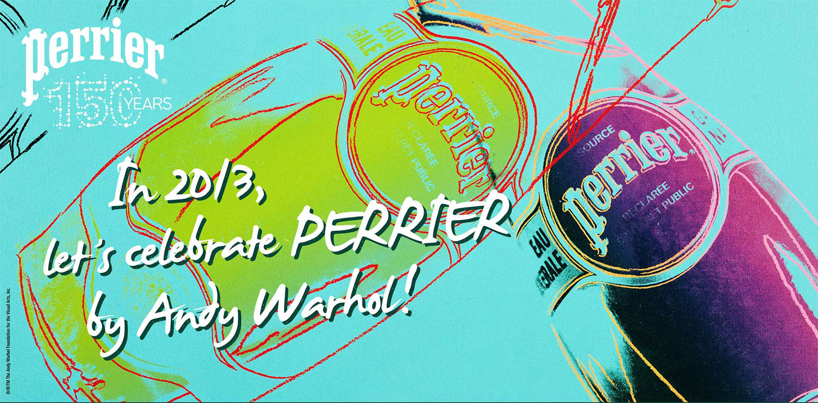 Andy Warhol Perrier pop art