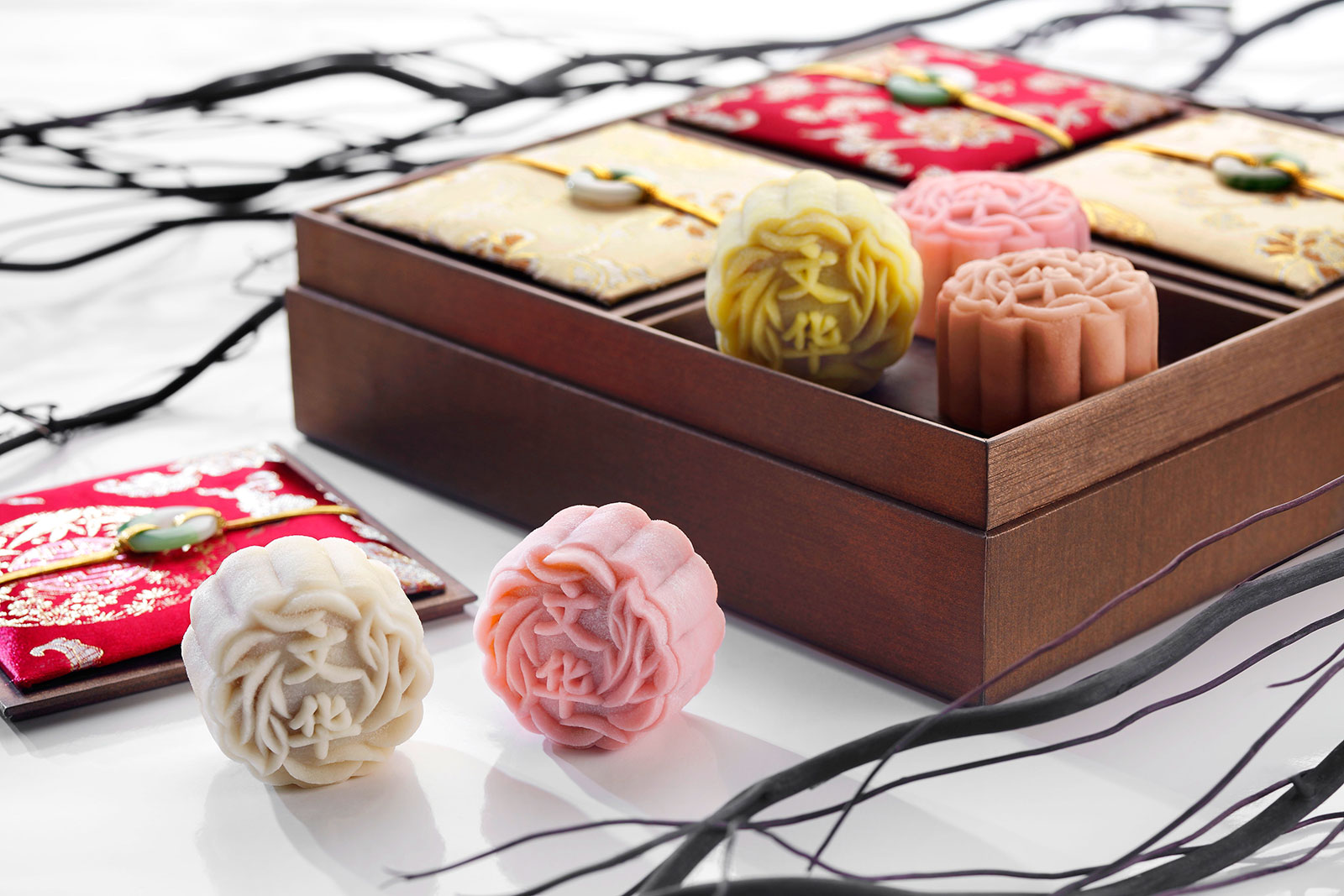 Snowskin mooncakes from Mandarin Orchard Hotel, Singapore