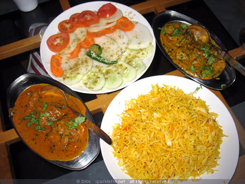 North Indian meal