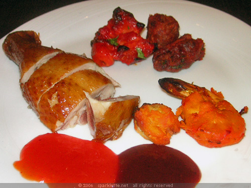 Chinese chicken drumstick & Indian food