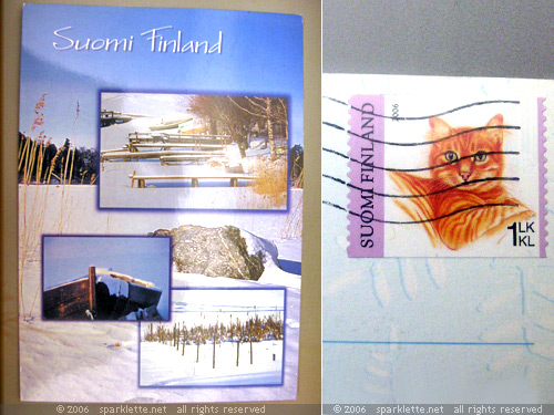Postcard from Heli-Mari of Finland