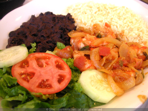 Colourful Mexican dish